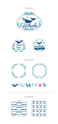 리본 백그라운드 패턴 일러스트 나뭇잎 프레임 사람없음 세트 라벨 물방울 심볼 고래 웹엘리먼트 국내일러스트 AI파일 잎 무늬 포유류 수중동물 엘리먼트 파일형식 벡터