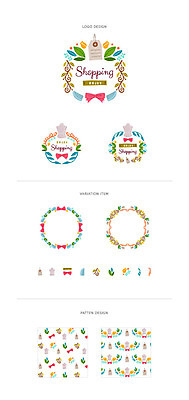 리본 백그라운드 패턴 일러스트 나뭇잎 프레임 사람없음 쇼핑 세트 라벨 마네킹 심볼 가격표 웹엘리먼트 국내일러스트 AI파일 잎 무늬 엘리먼트 파일형식 벡터