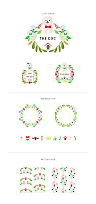 리본 백그라운드 패턴 일러스트 나뭇잎 프레임 사람없음 세트 라벨 강아지 심볼 개집 개발자국 개뼈다귀 웹엘리먼트 국내일러스트 AI파일 잎 무늬 반려동물 개 발자국 애견용품 애견간식 엘리먼트 파일형식 벡터