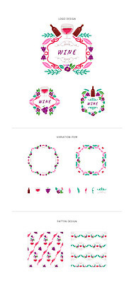 리본 백그라운드 패턴 와인잔 일러스트 포도 나뭇잎 프레임 사람없음 세트 라벨 와인 심볼 와인병 웹엘리먼트 국내일러스트 AI파일 잎 무늬 술잔 과일 병_용기 주류 엘리먼트 파일형식 벡터
