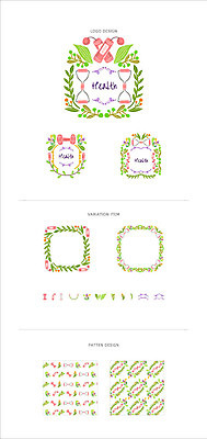 리본 백그라운드 패턴 일러스트 나뭇잎 프레임 사람없음 세트 라벨 헬스 아령 심볼 모래시계 줄넘기 웹엘리먼트 국내일러스트 AI파일 모래 시계 잎 무늬 운동 엘리먼트 파일형식 벡터