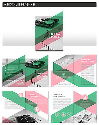 템플릿 ZIP 비즈니스 팜플렛 사람없음 미니어처 지갑 묶기 자동차모형 인디자인 INDD 이미지템플릿 모션 모형 파일형식