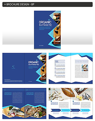 템플릿 ZIP 어류 팜플렛 사람없음 꽃게 소라 해산물 유기농 홍합 인디자인 INDD 이미지템플릿 웰빙 어패류 수중동물 게 파일형식