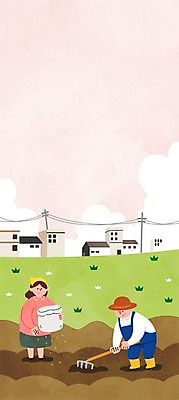 주간 PSD 부부 여자 남자 밭 일러스트 주택 성인 야외 두명 농부 절기 전봇대 밀짚모자 갈고리 망종 씨뿌리기 국내일러스트 자연요소 직업 모자_잡화 커플 계절 공공시설 농업 모션 사람 건물 파일형식