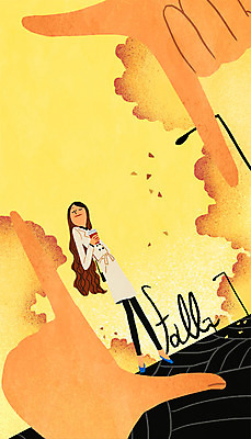 PSD 나무 우먼라이프 라이프스타일 공원 여자 낙엽 일러스트 손가락 프레임 한명 손짓 성인 가을 종이컵 국내일러스트 식물 1 손 계절 공공시설 잎 모션 사람 생활 컵 일회용 파일형식