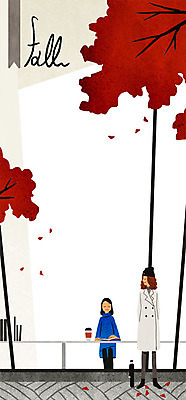 PSD 나무 우먼라이프 라이프스타일 여자 낙엽 일러스트 성인 두명 책 독서 가을 국내일러스트 식물 계절 잎 사람 생활 파일형식