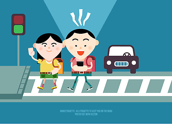 여자 남자 도로 일러스트 자동차 안전 성인 두명 전자제품 스마트폰 예절 횡단보도 위험 신호등 교통안전 공공장소 국내일러스트 AI파일 길 육상교통 컨셉 교통시설 사람 핸드폰 스마트기기 장소 보행로 파일형식 벡터