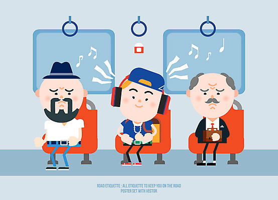 남자 음악 의자 일러스트 버스 손잡이 성인 세명 전자제품 스마트폰 헤드셋 예절 소음 공공장소 국내일러스트 AI파일 육상교통 음향기기 가구 문화예술 대중교통 사람 핸드폰 스마트기기 헤드폰 소리 장소 파일형식 벡터