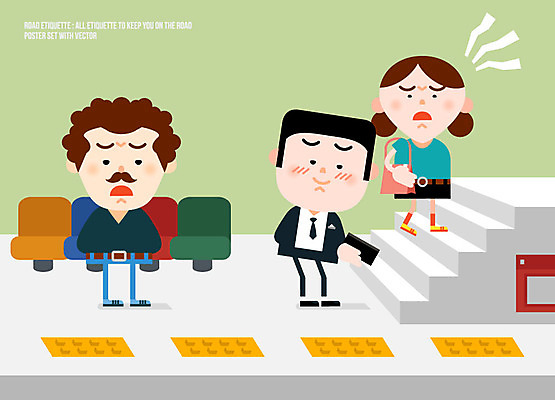 여자 남자 의자 일러스트 성인 세명 전자제품 스마트폰 계단 예절 공공장소 전철역 몰래카메라 변태 국내일러스트 AI파일 가구 사람 핸드폰 스마트기기 카메라 장소 역 파일형식 벡터