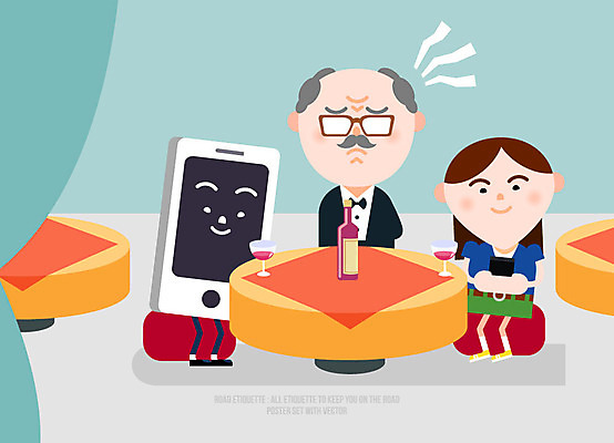 여자 노년 남자 와인잔 데이트 일러스트 식탁 성인 두명 전자제품 스마트폰 식당 와인 예절 웨이터 와인병 공공장소 국내일러스트 AI파일 직업 술잔 탁자 병_용기 주류 사람 핸드폰 스마트기기 상점 장소 파일형식 벡터