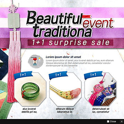 PSD 템플릿 전통 웹템플릿 전통소품 팝업 이벤트팝업 웹팝업 이벤트 사람없음 노리개 비녀 옥반지 이미지템플릿 반지 오브젝트 옥 파일형식 헤어액세사리