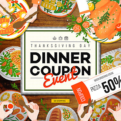 PSD 템플릿 전통 손 음식 웹템플릿 이벤트페이지 들기 이벤트 신체부위 추석 식사 쿠폰 칠면조 할인쿠폰 이미지템플릿 명절 모션 조류 사람 페이지 파일형식