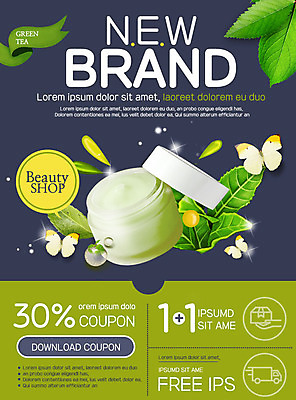 PSD 템플릿 웹템플릿 나비 나뭇잎 이벤트페이지 이벤트 사람없음 쇼핑 세일 화장품 쿠폰 할인쿠폰 이미지템플릿 곤충 잎 뷰티 페이지 파일형식