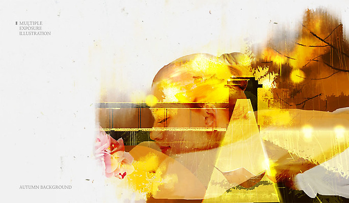 PSD 나무 여자 얼굴 백그라운드 단풍 낙엽 일러스트 한명 성인 가을 다리 다중노출 가을배경 국내일러스트 식물 1 계절 잎 촬영기법 사람 신체부위 파일형식 가을_계절