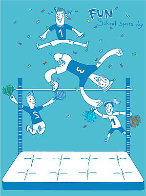 여자 남자 어린이 일러스트 응원 여러명 응원용품 매트 높이뛰기 체육대회 운동회날 국내일러스트 AI파일 다수 사람 육상스포츠 체육 오브젝트 대회 파일형식 벡터