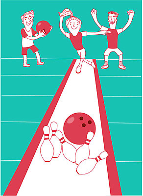 여자 남자 어린이 일러스트 세명 볼링핀 볼링 볼링공 체육대회 운동회날 국내일러스트 AI파일 공 사람 구기 볼링용품 체육 대회 파일형식 벡터
