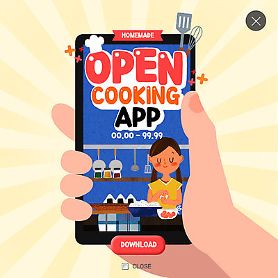 PSD 템플릿 손 여자 음식 웹템플릿 주방용품 팝업 웹팝업 한명 들기 이벤트 성인 신체부위 스마트폰 어플리케이션 뒤집개 레이어팝업 삼각김밥 이미지템플릿 1 생활용품 모션 사람 핸드폰 스마트기기 김밥 파일형식