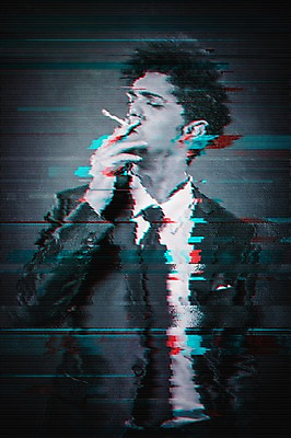 JPG 외국인 편집 편집이미지 남자 흡연 담배 건강 경고 성인 뉴스 사회이슈 디지털합성 합성 번짐 중독 노이즈 니코틴중독 디지털아트 편집실사 컨셉 사람 인종 CG 파일형식 효과