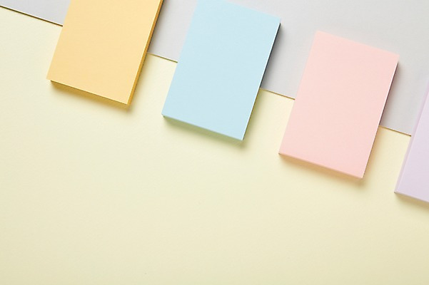 포토 JPG 스튜디오촬영 종이 실내 사람없음 하이앵글 오브젝트 포스트잇 국내포토 뷰포인트 내부 메모지 파일형식