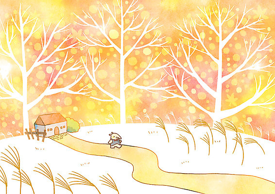 PSD 나무 동물 길 백그라운드 일러스트 주택 사람없음 판타지 가을풍경 가을 가을배경 국내일러스트 식물 계절 상상 풍경 건물 파일형식 가을_계절