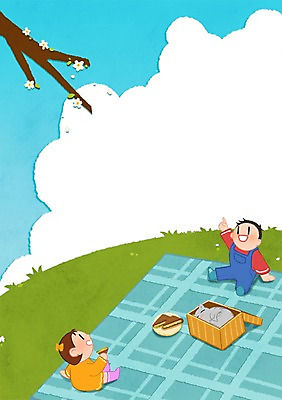 PSD 구름 여자 남자 어린이라이프 어린이 일러스트 샌드위치 두명 소풍 고양이 동산 피크닉용품 프레임일러스트 국내일러스트 자연요소 라이프스타일 음식 포유류 프레임 사람 반려동물 야외활동 파일형식