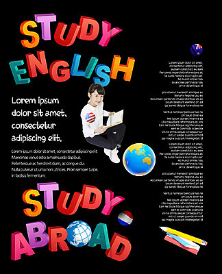 PSD 템플릿 편집 표지디자인 북디자인 영어 출판디자인 여자 어린이교육 교육 내지 어린이 리플렛 2단접지 북커버 영어교육 한명 앉기 팜플렛 책 연필 지구본 성조기 일본인 조기교육 이미지템플릿 외국인 문자 1 모션 학용품 사람 동양인 필기구 국기 파일형식