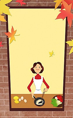 PSD 여자 낙엽 토마토 채소 일러스트 젓가락 창문 한명 성인 계란 앞치마 가을 프라이팬 레몬 음식준비 프레임일러스트 국내일러스트 1 계절 잎 과일 주방용품 프레임 수저 사람 알 준비 파일형식