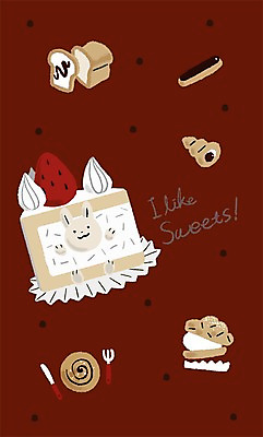 PSD 동물 빵 백그라운드 일러스트 사람없음 토끼 조각케이크 식빵 국내일러스트 음식 포유류 반려동물 케이크 파일형식