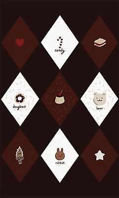 PSD 동물 빵 백그라운드 패턴 일러스트 곰 디저트 사람없음 쿠키 토끼 도넛 아이스크림콘 국내일러스트 음식 무늬 포유류 반려동물 콘 파일형식