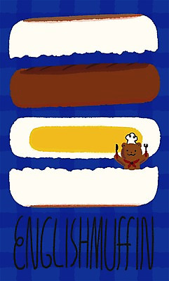 PSD 동물 백그라운드 포크 일러스트 곰 요리사모자 사람없음 나이프 계란프라이 머핀 패티 잉글리쉬머핀 국내일러스트 모자_잡화 식기 빵 포유류 요리사 칼 계란요리 파일형식