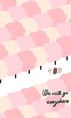 PSD 나무 동물 백그라운드 일러스트 곰 사람없음 봄 벚꽃 토끼 벚나무 숲 봄배경 국내일러스트 식물 계절 꽃 포유류 반려동물 파일형식