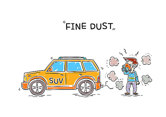 전신 남자 일러스트 자동차 한명 서기 성인 환경 방독면 미세먼지 국내일러스트 AI파일 1 육상교통 모션 마스크 사람 먼지 파일형식 벡터