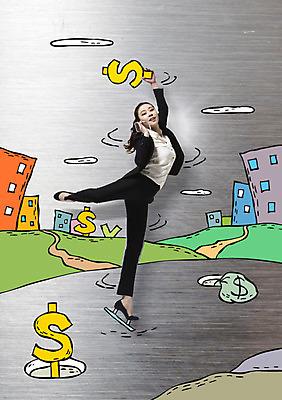 편집이미지 여자 포토일러 한명 빌딩 20대 성인 경제 달러 한국인 비즈니스우먼 아이스스케이트 성인여자한명만 이미지편집 AI파일 1 돈 비즈니스 사람 동양인 청년 건물 직장인 여자한명만 성인여자만 파일형식 벡터