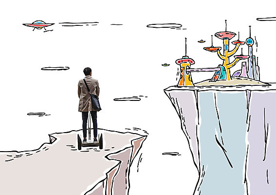 편집이미지 남자 포토일러 한명 성인 뒷모습 절벽 한국인 우주선 미래도시 성인남자한명만 전동휠 이미지편집 AI파일 1 육상교통 뷰포인트 미래 사람 동양인 우주 도시 남자한명만 성인남자만 파일형식 벡터