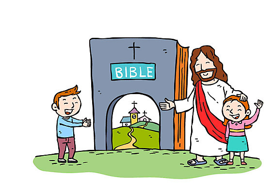 전신 여자 남자 기독교 길 어린이 십자가 일러스트 서기 미소 성인 세명 교회 성경 예수 국내일러스트 AI파일 종교 종교용품 종교건축 모션 표정 사람 건물 신_종교 파일형식 벡터