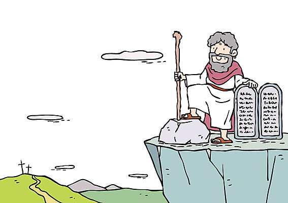 전신 남자 기독교 십자가 일러스트 지팡이 한명 서기 성인 절벽 돌 바위 비석 국내일러스트 AI파일 1 종교 모션 사람 돌_바위 파일형식 벡터