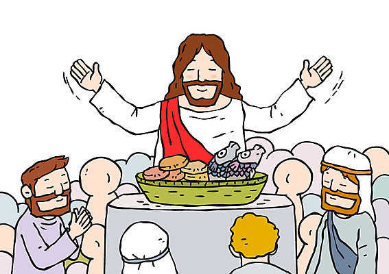 남자 기독교 빵 일러스트 어류 서기 여러명 상반신 성인 바구니 기도 예수 성경이야기 보리떡 오병이어 국내일러스트 AI파일 종교 음식 다수 모션 떡 이야기 사람 수중동물 신_종교 파일형식 벡터