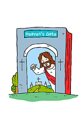 남자 기독교 십자가 일러스트 한명 서기 미소 손짓 상반신 성인 교회 성경 예수 천국 국내일러스트 AI파일 1 종교 종교용품 종교건축 모션 표정 사람 건물 신_종교 파일형식 벡터