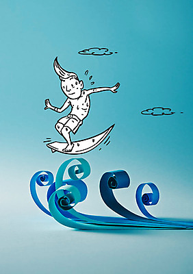 편집이미지 남자 종이 파도 포토일러 한명 성인 서핑보드 서핑 이미지편집 AI파일 1 바다 사람 수상스포츠 보드_스포츠 파일형식 벡터