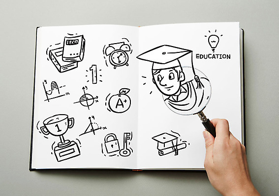 편집이미지 손 남자 학사모 포토일러 돋보기 열쇠 그래프 자물쇠 한명 성인 신체부위 책 자명종 사과 트로피 이미지편집 AI파일 모자_잡화 1 시계 과일 졸업 사람 알람 상_우승 파일형식 벡터