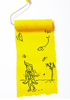 나무 편집이미지 남자 낙엽 포토일러 한명 성인 가을 페인트칠 페인트롤러 이미지편집 AI파일 식물 1 계절 잎 페인팅 사람 파일형식 벡터