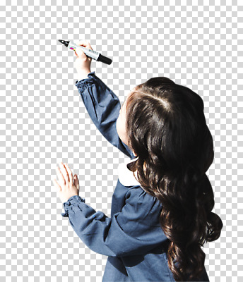 편집 편집이미지 여자 비즈니스 한명 상반신 뒷모습 유치원생 한국인 기록 키즈비즈니스 PNG 보드마카 소녀한명만 편집소스 1 어린이 뷰포인트 사람 동양인 펜 여자한명만 소녀만 파일형식