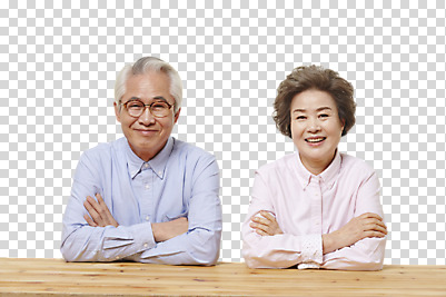 편집 편집이미지 여자 할아버지 노년 할머니 탁자 앉기 상반신 두명 앞모습 실버라이프 팔짱 노부부 다정 한국인 60대 PNG 노인만 편집소스 라이프스타일 부부 남자 뷰포인트 가구 컨셉 모션 사람 동양인 성인 성인만 파일형식