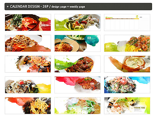 템플릿 ZIP 음식 파스타 서양음식 사람없음 샐러드 달력 해물스파게티 크림스파게티 탁상달력 인디자인 INDD 빠네 이미지템플릿 스파게티 파일형식
