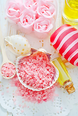 포토 JPG 해외이미지 분홍색 사람없음 장미 숟가락 스파 조개껍데기 오일 스파용품 비누 해외202004 해외포토 꽃 음식 컬러 조개 수저 위생용품 화장품 오브젝트 파일형식 이미지허브