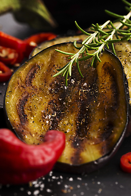 포토 JPG 해외이미지 접시 음식 조각 채소 고추 가지 피망 요리 사람없음 빨간색 뜨거움 그릴 바비큐 허브 슬라이스 로즈메리 그리스인 오레가노 해외202004 해외포토 서양인 식물 식기 컬러 주방용품 파일형식 이미지허브