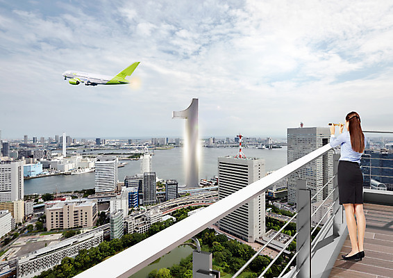 전신 PSD 구름 편집 편집이미지 1 여자 바다 비즈니스 난간 하늘 비행기 한명 서기 빌딩 성인 뒷모습 일안경 관찰 도시 비즈니스우먼 이미지편집 자연요소 뷰포인트 항공교통 모션 대중교통 사람 건물 망원경 직장인 파일형식
