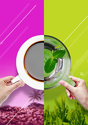 PSD 편집 편집이미지 손 커피 들기 두명 신체부위 원두 잡기 차 커피잔 찻잔 허브 허브차 이미지편집 식물 음료 모션 잔 사람 차_음료 파일형식