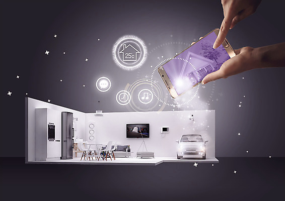 PSD 편집 편집이미지 손 자동차 식탁 주택 정보기술 스마트라이프 한명 들기 신체부위 스마트폰 디지털 텔레비전 터치 에어컨 스마트 냉장고 사물인터넷 4차산업 이미지편집 1 라이프스타일 산업 육상교통 컨셉 모션 탁자 기술 사람 건물 전자제품 핸드폰 스마트기기 가전제품 파일형식