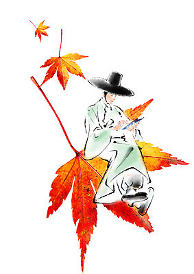 전신 PSD 편집 편집이미지 남자 단풍 캘리그라피 정보기술 스마트라이프 한명 앉기 성인 태블릿 가을 웹서핑 한복 스마트 양반 양반갓 이미지편집 갓모자 모자_잡화 1 한국전통 라이프스타일 계절 컨셉 잎 모션 전통소품 기술 사람 전자제품 스마트기기 전통의상 신분 파일형식